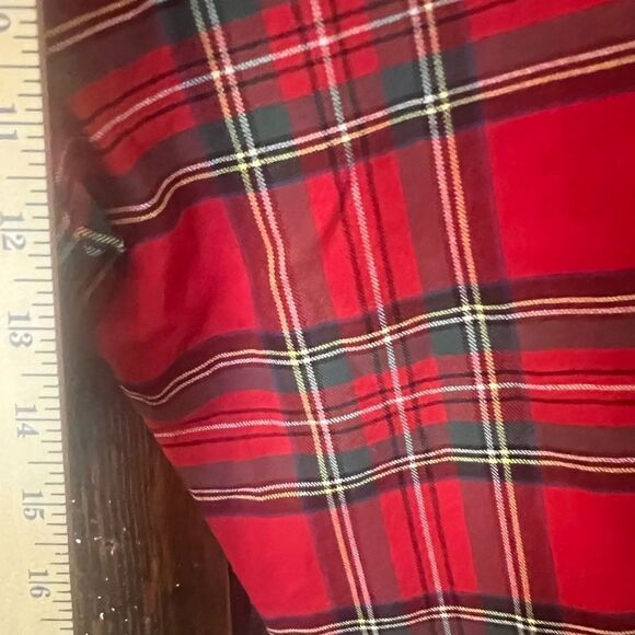 NWT ANKLE CAPRI STRETCH TWILL ROYAL STEWART TARTAN PLAID. Size 0 - Picture 3 of 8